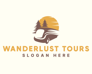 Travel Minivan Tour logo design