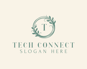 Instagram - Botanical Skincare Wreath logo design