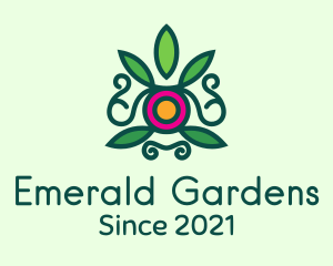 Fancy Garden Plant  logo design