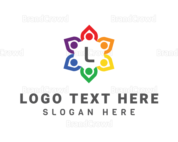 Group Community Flower Logo
