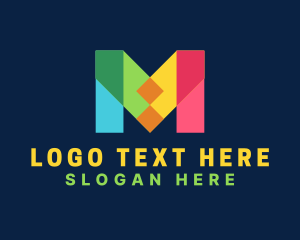 Software - Colorful Firm Letter M logo design