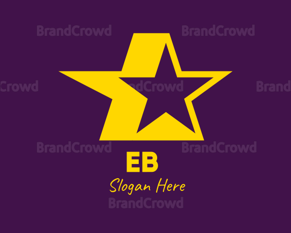 Yellow Celebrity Star Logo