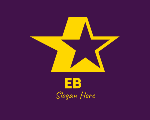 Yellow Celebrity Star Logo