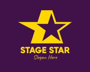Yellow Celebrity Star logo design