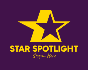 Yellow Celebrity Star logo design