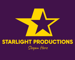 Showbiz - Yellow Celebrity Star logo design