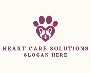 Dog Paw Love logo design