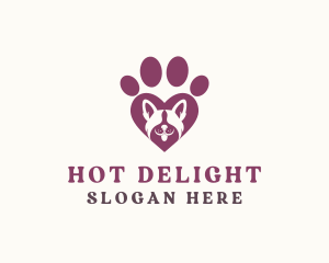 Dog Paw Love logo design