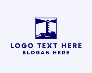 Port - Coast Guard Lighthouse logo design