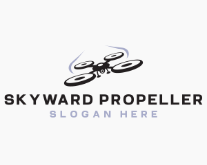 Aerial Drone Propeller logo design
