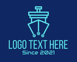 Cruise Ship - Digital Travel Agency logo design