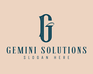 Boutique Hotel Letter G logo design