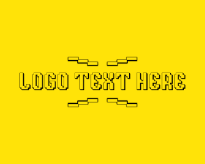 Retro Cyber  Pixel logo design