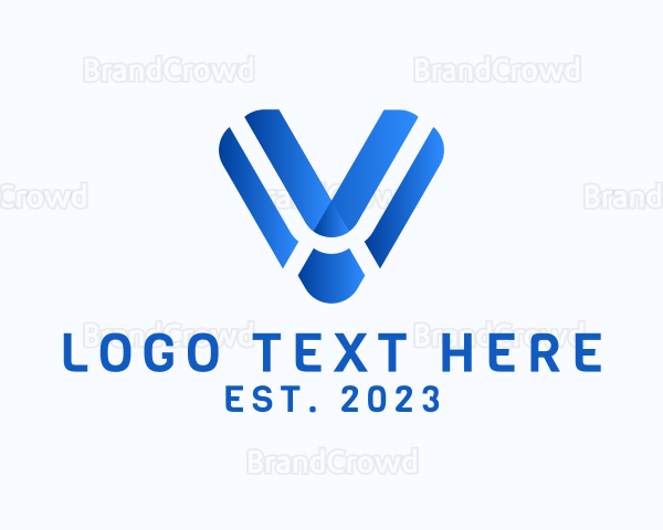 SImple Modern Letter V Logo
