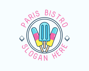 Popsicle Ice Cream logo design