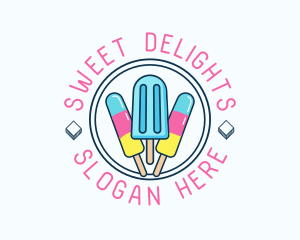 Lollipop - Popsicle Ice Cream logo design