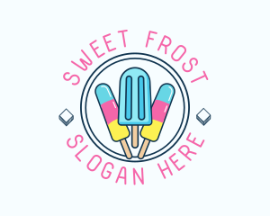 Popsicle Ice Cream logo design