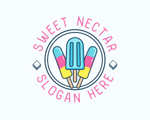 Popsicle Ice Cream logo design