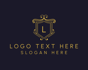 Brand - Golden Royal Shield logo design