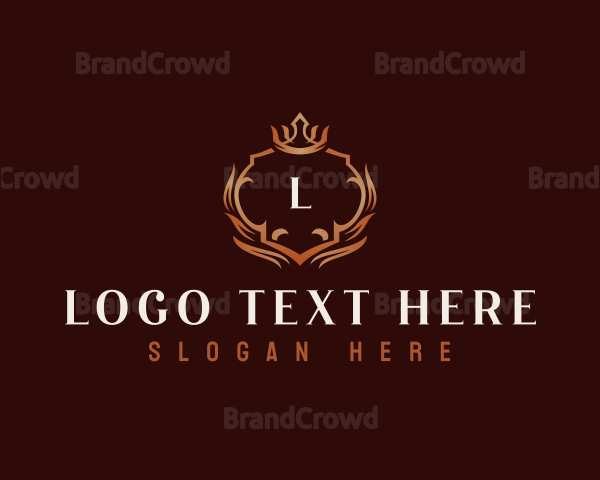 Elegant Crown Crest Logo