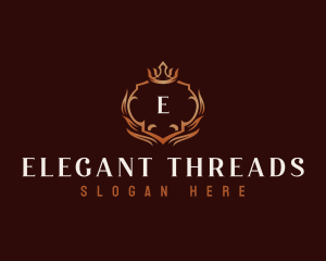 Elegant Crown Crest logo design