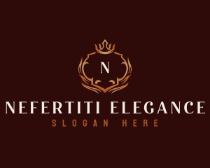 Elegant Crown Crest logo design