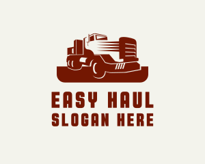 Big Transport Truck  logo design