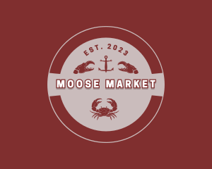 Seafood Crab Market logo design