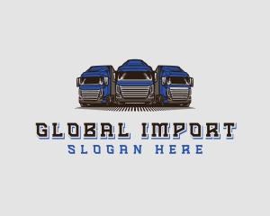 Import - Fleet Truck Logistics logo design