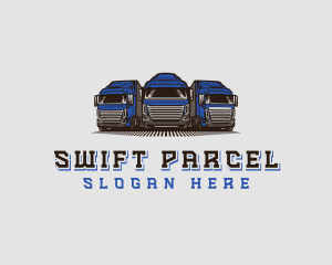 Parcel - Fleet Truck Logistics logo design
