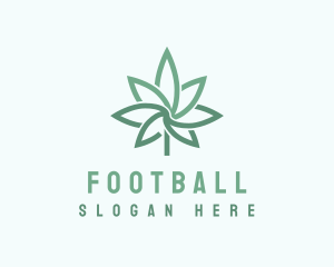 Grass - Marijuana Hemp Leaf logo design