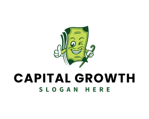 Investment - Money Investing Mascot logo design