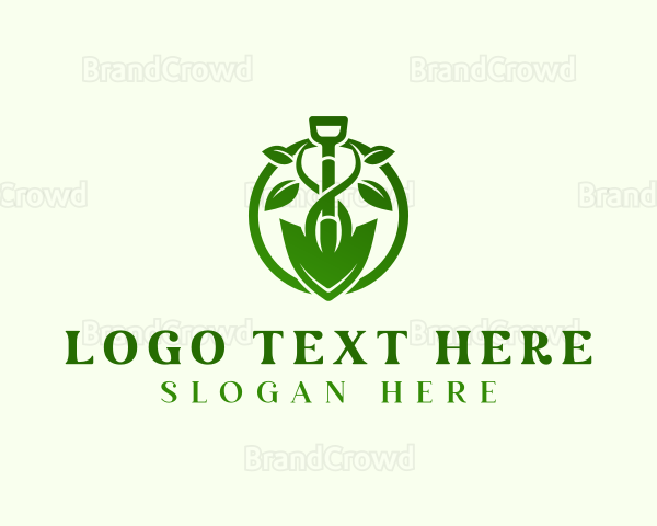 Shovel Eco Plant Logo