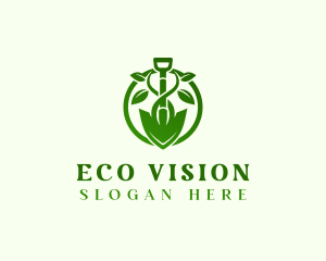 Shovel Eco Plant logo design