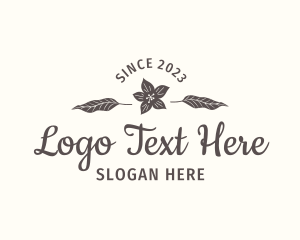 Relaxation - Botanical Cursive Wordmark logo design