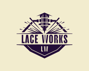 Laser Metalworks Fabrication logo design