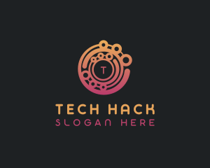 Technology Programming AI logo design