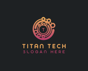 Technology Programming AI logo design