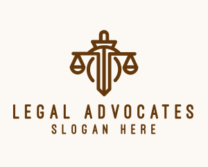 Legal Justice Scale logo design