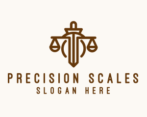 Legal Justice Scale logo design