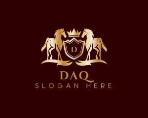 Barn - Stallion Equine Shield logo design