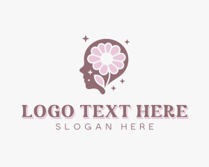 Therapy - Flower Mental Therapy logo design