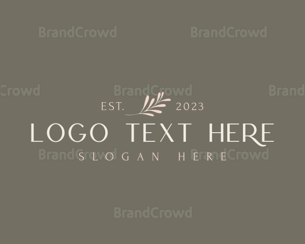 Elegant Classy Leaf Logo