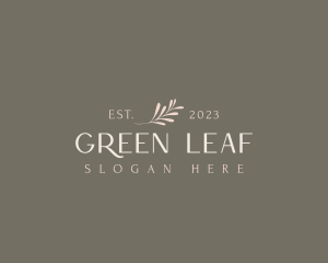 Elegant Classy Leaf logo design