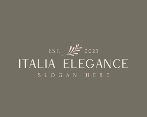 Elegant Classy Leaf logo design