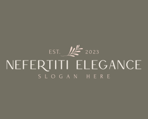 Elegant Classy Leaf logo design