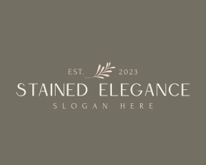 Elegant Classy Leaf logo design