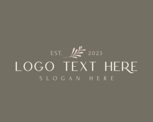 Elegant Classy Leaf Logo