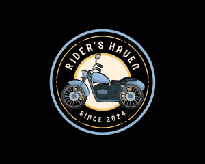 Travel Motorcycle Rider logo design