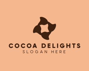 Chocolate Flower Cafe logo design